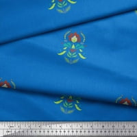 Pamučna Pletena tkanina od pamuka s lišćem i cvjetnim umjetničkim printom širine dvorišta