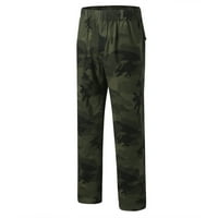 Zuwimk Muške hlače, muške teretne hlače casual izvlačenje trkača Sports Outdoor hlače vojska zelena, XL