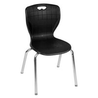Pokretni stol u učionici podesiv po visini od 48 30 - mahagonij i stolice od 18 do 18 inča-Crna