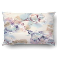 Ljetno cvijeće akvarelna jastuka za jastuk za bacanje jastuka