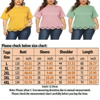 Ženski modni vrhovi u A-listi, jednobojna prevelika široka majica, preveliki pulover Plus size