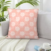 Dekorativni jastučni poklopci, ružičasta geometrijska figura kvadratna kauč ukrasni pleteni jastuk, 20 x20
