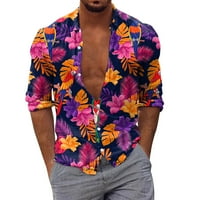 Muške košulje s grafičkim printom dugih rukava jesenska zimska bluza s printom ljetni vrhovi