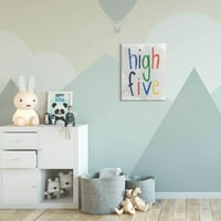 Dječja soba od Stupell Kids Cool High Pet šarenog dizajna riječi Super platno zidna umjetnost Daphne Polselli