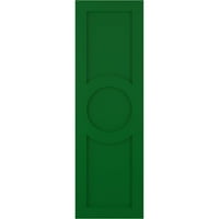 Ekena Millwork 18 W 77 H TRUE FIT PVC CENTER CIRGNS ARTS & CORTS FIKSNI BOLES TRENETSKE, Viridian Green