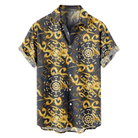 Muške ljetne havajske košulje s cvjetnim printom Plus size, majice s printom od 3 inča