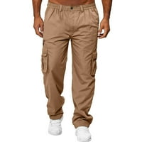 Kombinezoni Muške hlače s više džepova hlače s ravnim nogavicama za fitness sportske muške čarape kao poklon dječaku