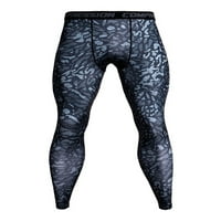 ; Muške sportske kompresijske hlače koje se brzo suše muške Ležerne tajice za trčanje srednjeg struka elastični