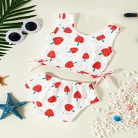 Malini za bebe djevojčice kupaći kostim jagoda plaža.