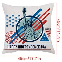 Midsumdr 4. srpnja jastuk američke zastave prekriva da dan neovisnosti bacač jastuka kućišta crvene plave zvijezde