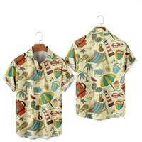 Polo majice za dječake s havajskim Kavai printom Novi Dolazak majice s cvjetnim printom za žene