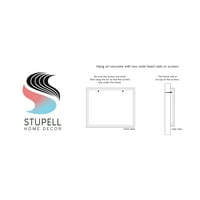 Stupell Industries Stavite ga u kupaonicu Obiteljski drveni tekstura Dizajn riječi Framed Wall Art by Daphne Polselli