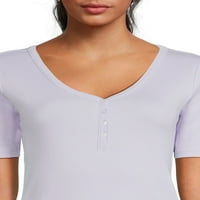 Realsize ženska košulja s rebrastim henleyjem, veličine xs-3xl