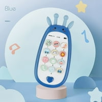 Dječja igračka za mobitel, interaktivna glazbena igračka s futrolom za zube, svjetlosni i zvučni Darovi za novorođenčad,