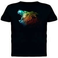 Šareni gradijentna majica Lion Roar Majica muškaraca -imeon by Shutterstock, muški 3x-veliki