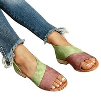 Miayilima zelene sandale Žene sandale s niskom potpeticom sandale s jednom nogom nose papuče sandale udobne hodajuće