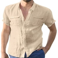 Ležerne ljetne košulje za muškarce kratkih rukava, obična bluza za plažu, majica s ovratnikom, ležerna odjeća