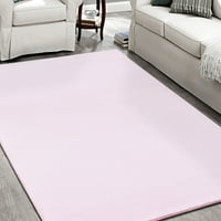 Moderni tepih s naglaskom u jednobojnoj boji ružičasta 8' 10' 8' 10'