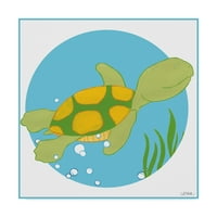 Zaštitni znak likovne umjetnosti 'Timothy the Turtle' platno umjetnost do lipnja Erica Vess
