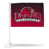 Nosač prozora Sveučilišta Lamar Cardinals za 2-smjernu automobilsku zastavu