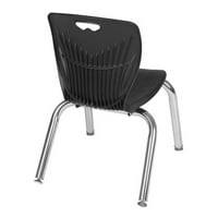 Pokretni stol za učionicu podesiv po visini od 96 24 - bež i stolice od 12 do 12 inča-Crna