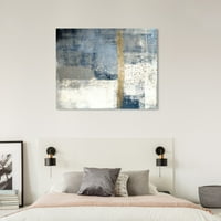 Wynwood Studio Abstract Wall Art Canvas Otisci 'U sredini ljeta' boja - Plava, bijela