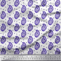 Tkanina od pamučnog vela u obliku polka dot s umjetničkim printom širine dvorišta