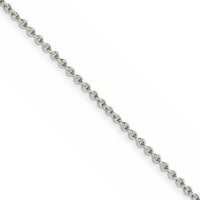 Ogrlica od lanca od sterling srebra obložena rodijem