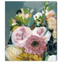 Wynwood Studio cvjetni i botanički zidni umjetnički platno ispisuje 'boje proljeća' cvjetnice - ružičasta, zelena