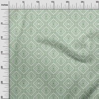 pletena tkanina zelena Tkanina geometrijska tkanina za šivanje od ručno izrađenih odjevnih predmeta s tiskanim