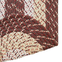 Pleteni tepih od 20 30 polipropilena, za unutarnju upotrebu, za odrasle-smeđa traka