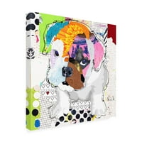 Zaštitni znak likovna umjetnost 'Bulldog štene' platno umjetnost Michel Keck
