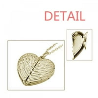Nanchang Sign Art Deco modno presavijena krila ogrlica za breskva srca