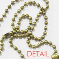 Crveni sretni Valentinovo Heart Love Ogrlica Vintage Chain Phead Privjesak kolekcija nakita