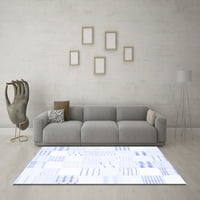 Moderni pravokutni tepisi za sobe u jednobojnoj plavoj boji, 8 '10'