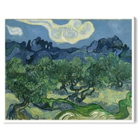Wynwood Studio Classic i figurativni zidni umjetnički platno ispisuje 'Van Gogh - Impresionizam maslina - zelena,