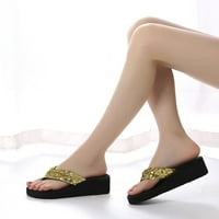Ženske ljetne šljokice protiv klizanja sandala papuča zatvoreni i vanjski flop-flops