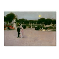 Zaštitni znak likovna umjetnost 'U platnu Umjetnost Luksemburg Gardens John Singer Sargent