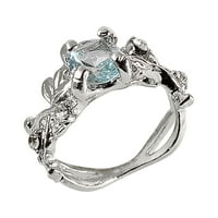 Nakit za čišćenje pod $ Verpetridure Ladies Ring Silver Full Diamond Okrugli dijamantni vjenčani prsten Poklon