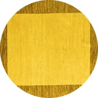 Tvrtka alt strojno pere okrugle obične žute moderne unutarnje prostirke, 4' okrugle