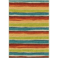 Carolina Weavers kolekcija nevinosti sanjala Stripe Stripe Multi Area prostira - 5'3 7'6