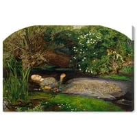 Wynwood Studio Classic i figurativni zidni umjetnički platno otisci 'Millais - Ophelia' impresionizam - zelena,