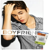 Plakat na zidu s dečkom Justinom Bieberom, 14.725 22.375