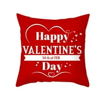 Tamna svilena jastuka hladna jastuka za jastuke Valentinovo bacanje jastuka poklopac crveno ljubavno pismo breskva