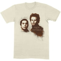 Muški Simon & Garfunkel lica majica Srednje prirodno