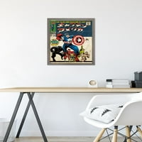 _ - Captain America zidni Poster, uokviren 14.725 22.375