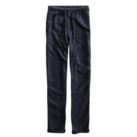 Znojne hlače za muškarce pamučna posteljina plus veličina povremeni elastični džepovi struka duge hlače 4xl ponude
