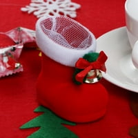 Božićni dekor bombonske čizme Djeda Mraza poklon za kućnu zabavu crvene čizme u Mumbaiju