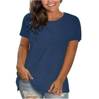 Ženska modna majica s kratkim rukavima majica s kratkim rukavima labavi vrhovi