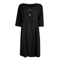 Haljine za žene labave klasične puclver o vrat jesen i zimska modna moda pod $ Black s - 6xl